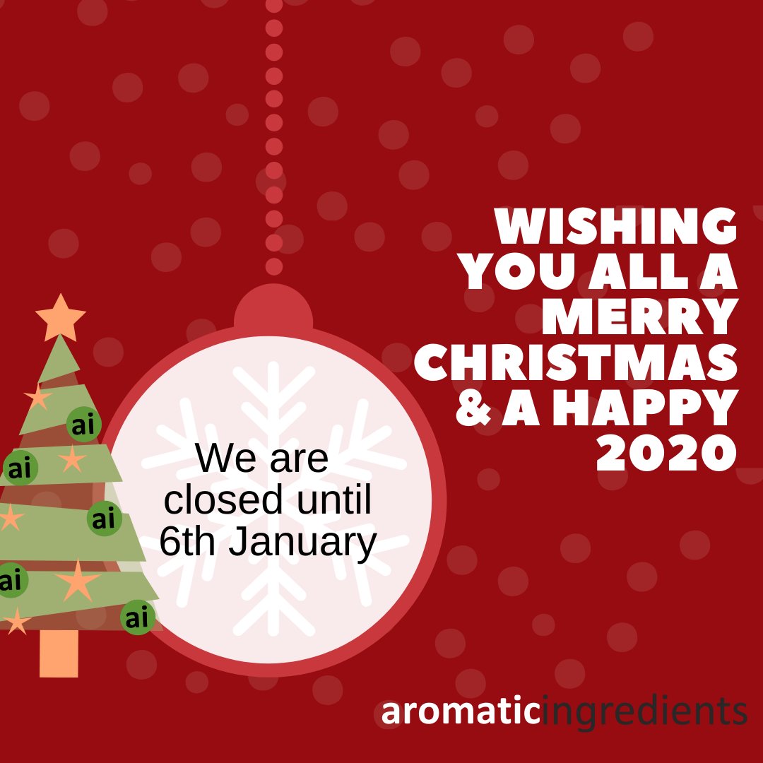 Any orders placed online will not be fulfilled until after we return on Monday 6th January.