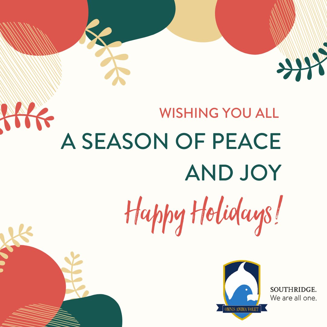 Happy holidays! See you in 2020! #sridge #winterbreak #seasonsgreetings