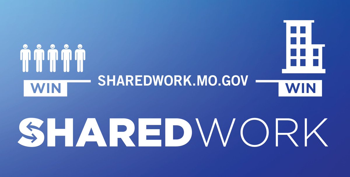 MOLabor's tweet photo. Retain employees during a downturn in business using the Shared Work Program. Learn more about the program at https://t.co/Knvc7N5Zab https://t.co/9TVARu7Ith