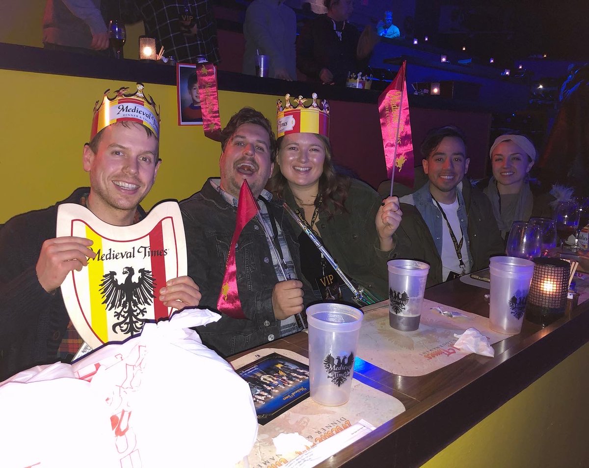 MotionSource's tweet photo. The Motion Source holiday party took place on Friday at @MedievalTimes and we had a "knight" to remember! Merry Christmas and Happy Holidays from our kingdom to yours 👑 #MeetMotionSource #MotionSourceDoesMedievalTimes https://t.co/puB5zsR8Mu