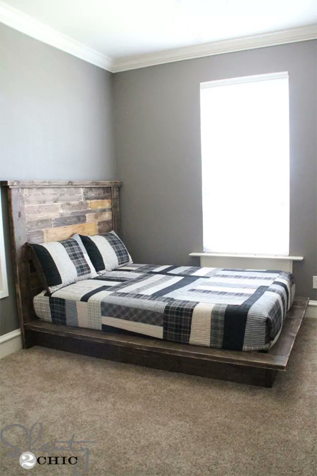 For a rustic look in your bedroom, keep this #DIY platform in mind. #hometips  cpix.me/a/88391815