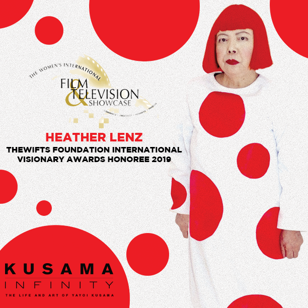 Congrats to #KusamaMovie director Heather Lenz for being awarded as a 2019 TheWIFTS Foundation International Visionary Awards Honoree!