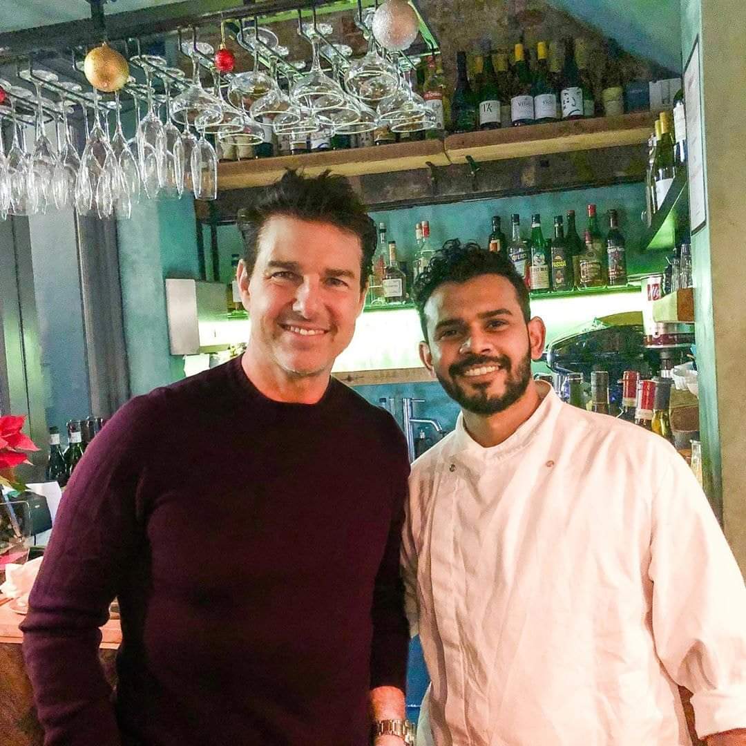 photographed with Head Chef at Titu Restaurant in London, December 2019