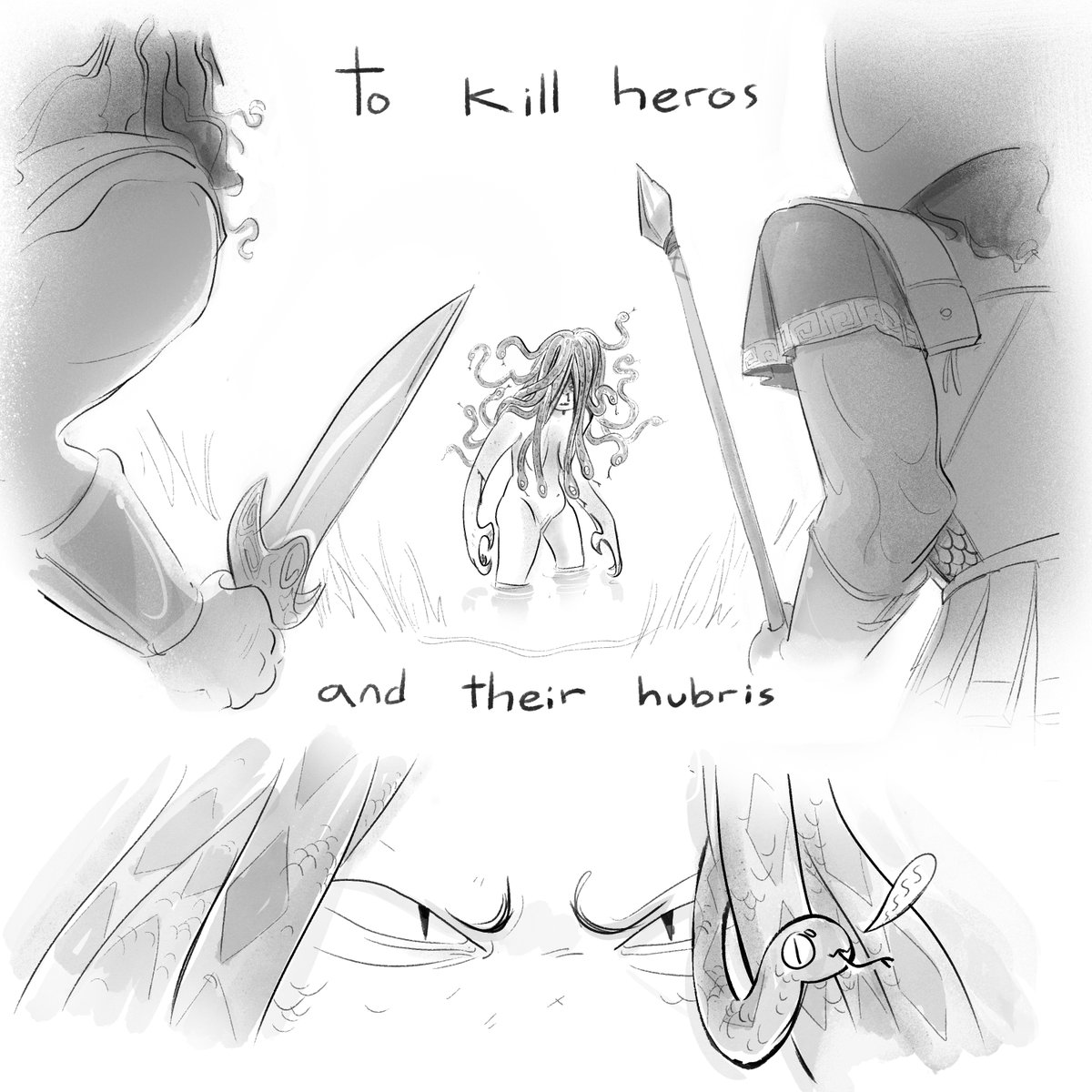 GeoDraws's tweet image. They/Them/Medusa (1/2)