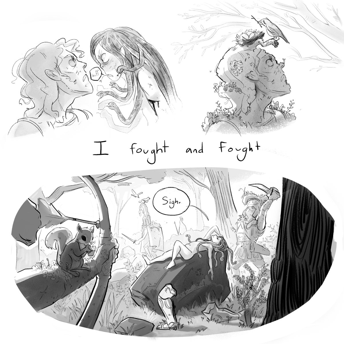 GeoDraws's tweet image. They/Them/Medusa (1/2)