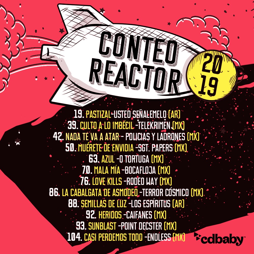 charavo's tweet image. En éste #ConteoReactor hubo muchos artistas que distribuyen su música con @cdbaby 
Felicidades por el reconocimiento a su trabajo y gracias por confiar en nosotros!! Seguimos!