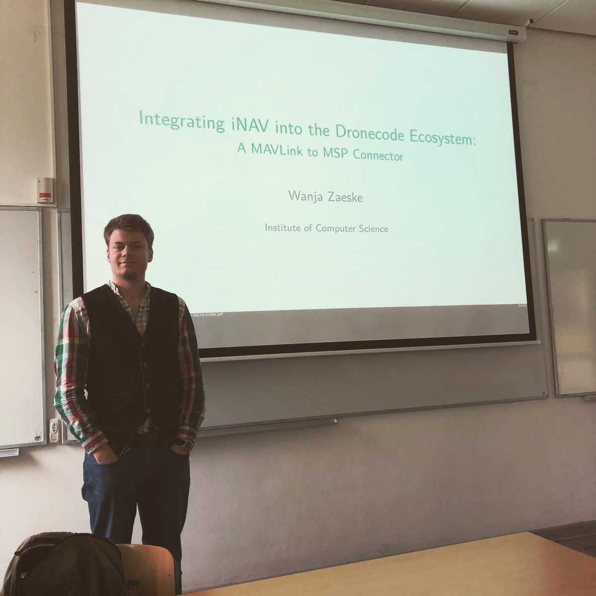 AeroInformatics's tweet photo. Integrating #inav into #dronecode ecosystem. Wanja Zaeske preserved his bachelor’s thesis. https://t.co/wrXrTPkKNq