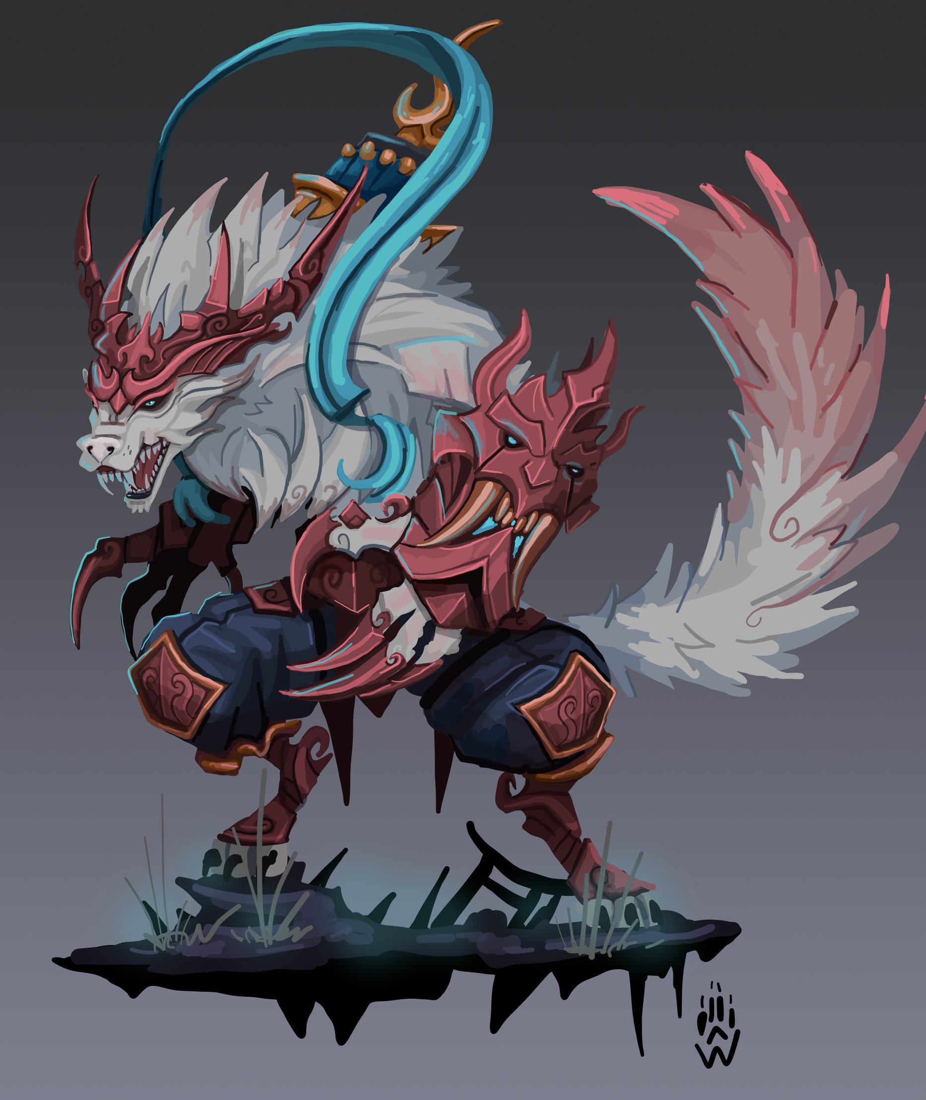 WOLFDAWG ART on X: "Lunar Guardian Warwick fanart #fanart  #League_of_Legends https://t.co/q0f54cE8QJ" / X