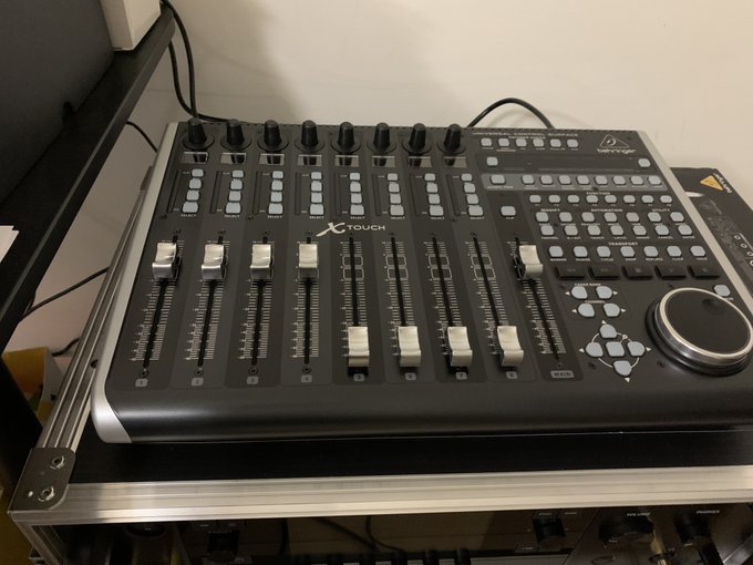 My little audio recording setup is coming together nicely.  Focusrite 2i2 DI box and Behringer controller<a href="/tag/joker"class="tags"><span>#joker</span></a>