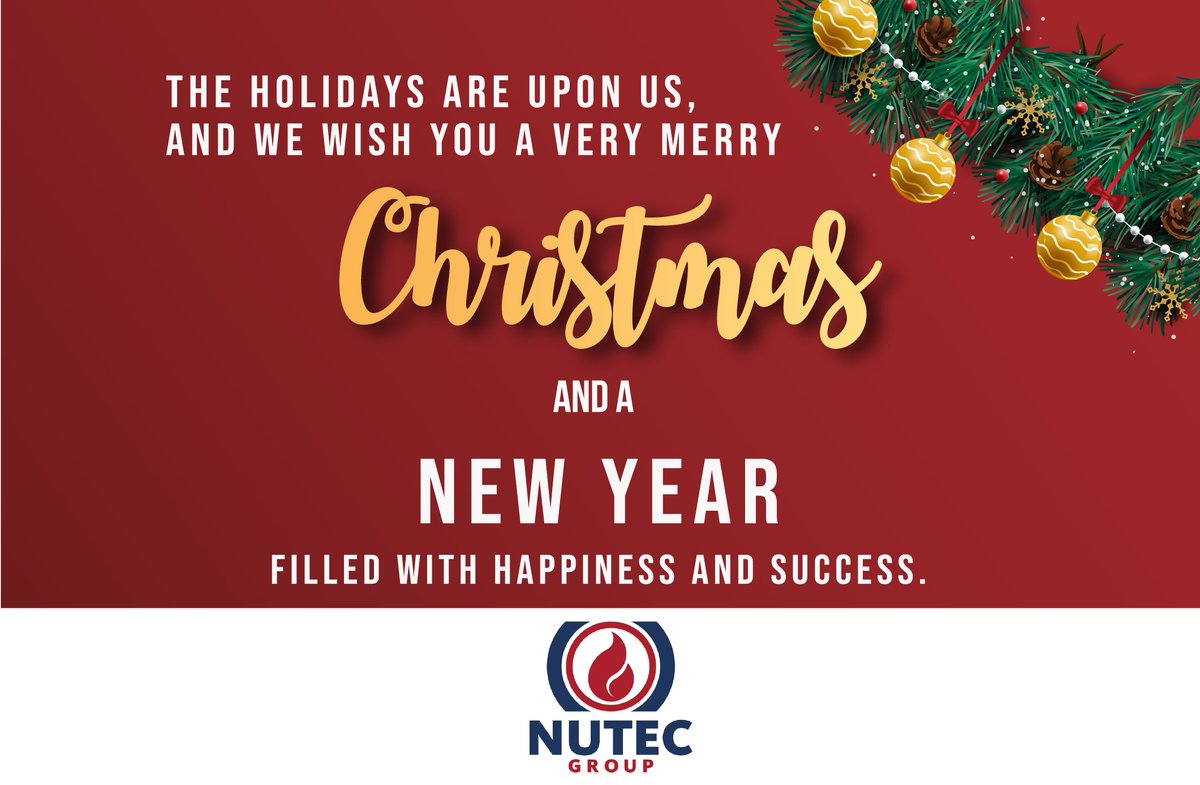 NutecGroup's tweet photo. Happy Holidays and warm wishes for 2020! https://t.co/B9OrrvuNS0
