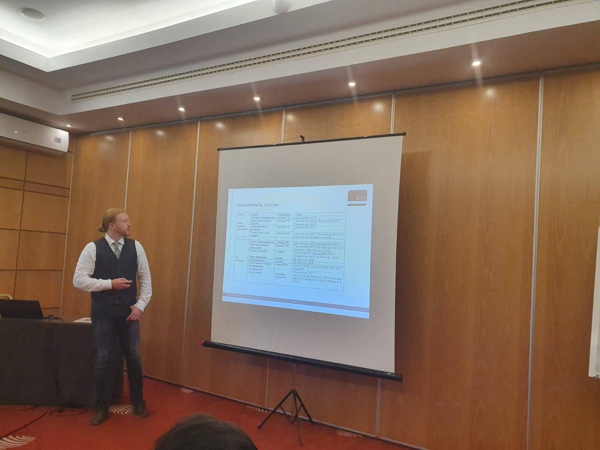 csglatklu's tweet photo. In November Michael Stein presented his research World of Shipping Conference in Lisbon. The aim of the research is to provide a basis for uniform measurements of CSR practices in port operations.
#WOS #conference #research #sustainability #portsector https://t.co/DeSNbBj1zP