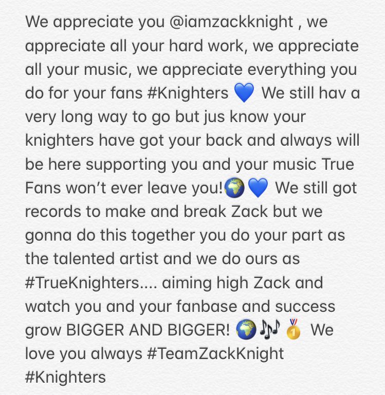 ZackKnightNews's tweet photo. We got records to make and break @iamzackknight ....ππΌππ
#TrueKnighters #TeamZackKnight https://t.co/zUxeHMJWMz