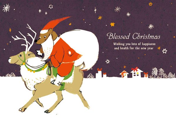「クリスマスがやってくる? 」|ももろ　4／20発売絵本「パンダのパクパクきせつのごはん」のイラスト