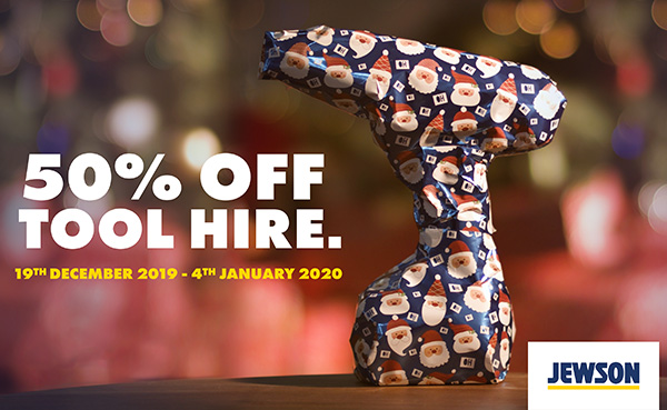 Santa stopped by Jewson and left a treat for all our customers... 🎅 

You can get 50% off all tool hire until 4th January 🎁 

Get more information 👉 bit.ly/2ENl7jY