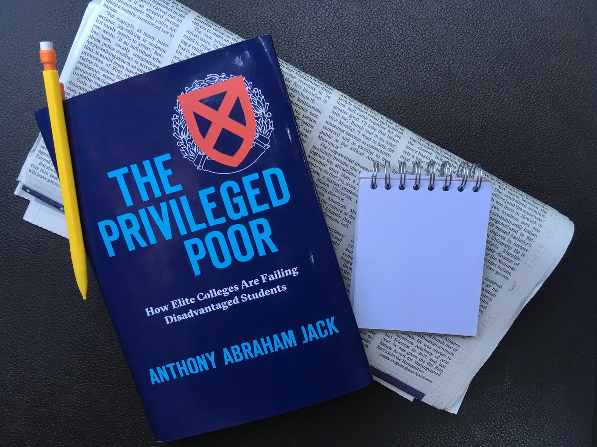 NACAC's tweet photo. "What’s the use in increasing access if you are going to keep students in second-class positions at first-rate schools?” - @tony_jack https://t.co/Iv1ECy5a4T #nacacreads https://t.co/RjK0dBUND0