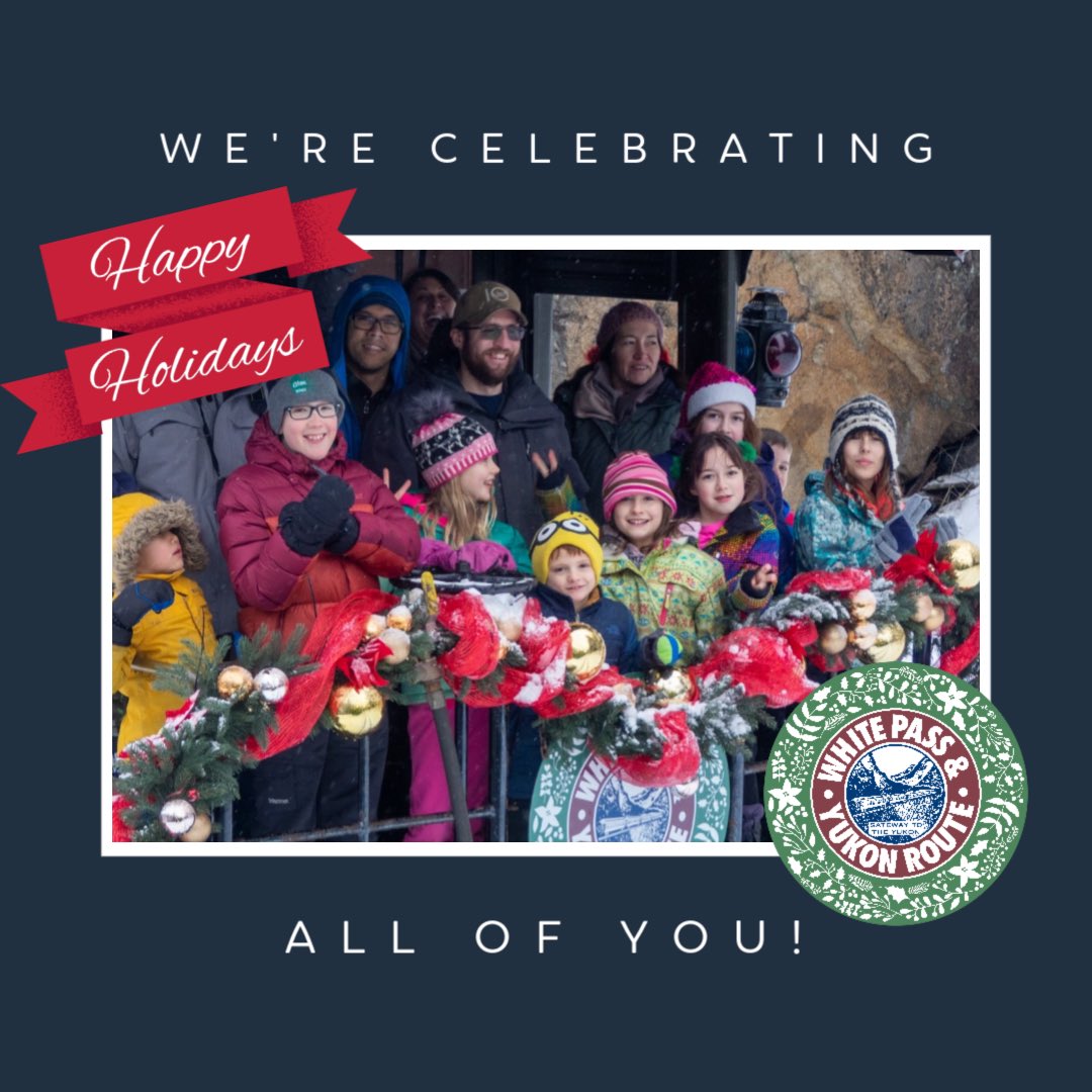 WhitePassRail's tweet photo. Happy Holidays from the White Pass &amp; Yukon Route! https://t.co/ImyzDQKM8n