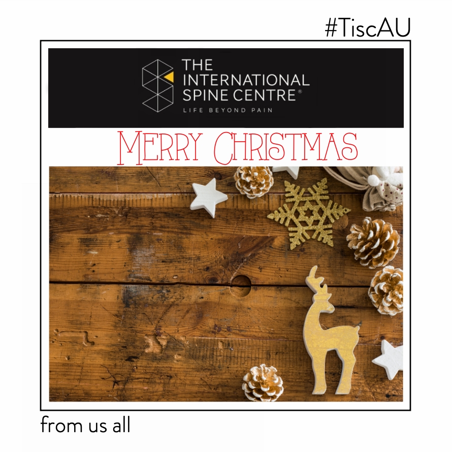tisc_au's tweet photo. It's Christmas Eve, before we wind down, relax and enjoy the festivities, from everyone at The International Spine Centre , a very merry Christmas to you all. https://t.co/1kThEyGGLp