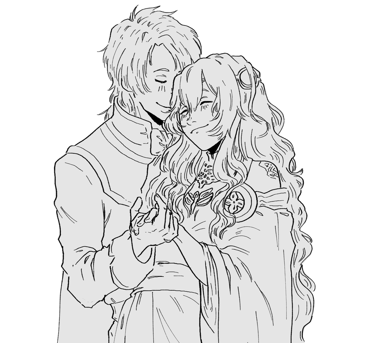 Deirdre and Sigurd for @ensemblestars! Thank you for your support ❤️ 