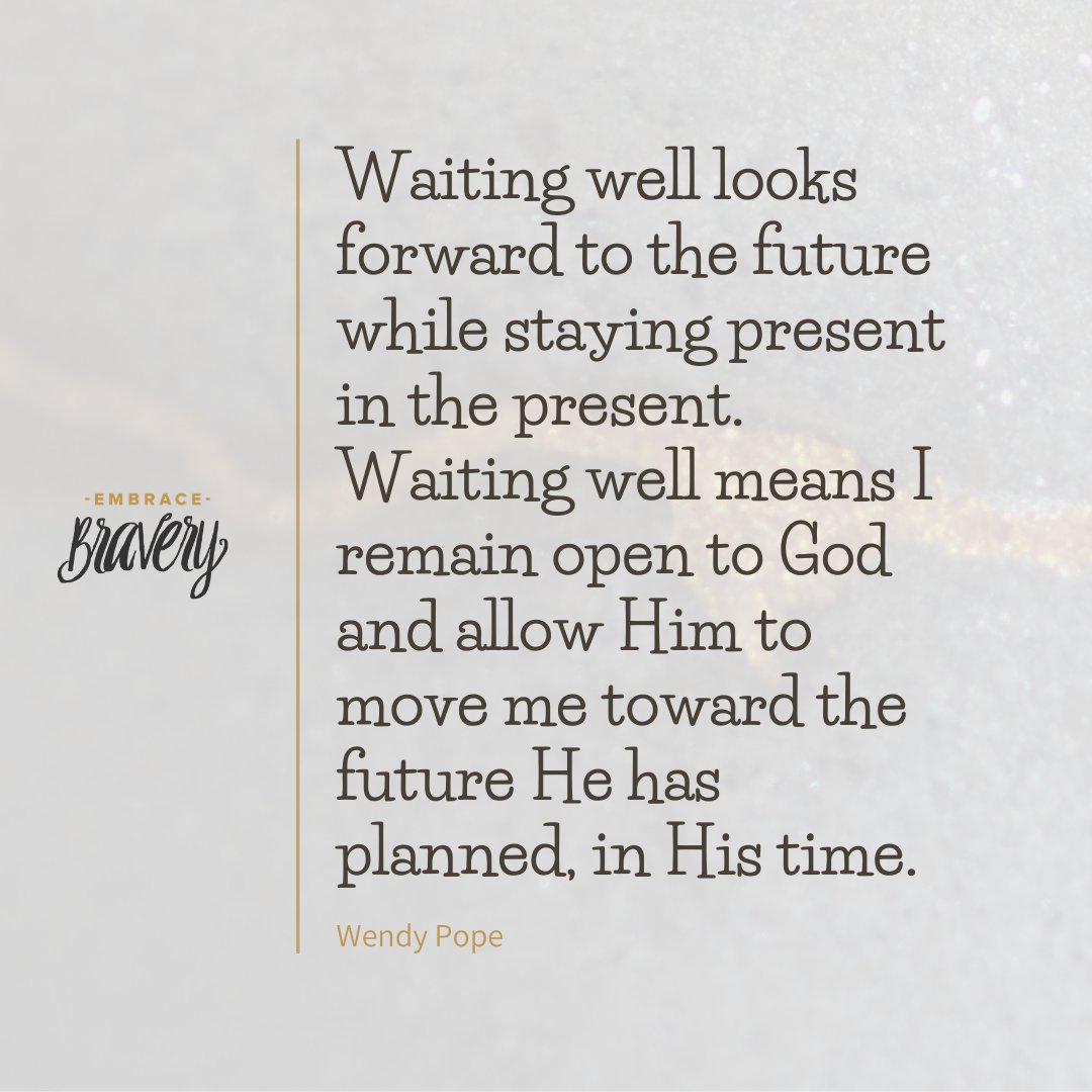 EmbraceBravery's tweet photo. I know I was so concentrated on a future baby/family that I wasn’t living in my present life. How about you? It’s time we look to God and allow Him to plan our future while we remain in our present. 
.
.
#waitingwell #stayingpresentinthepresent #embracebravery #infertility #TTC https://t.co/ni8LokgrpA