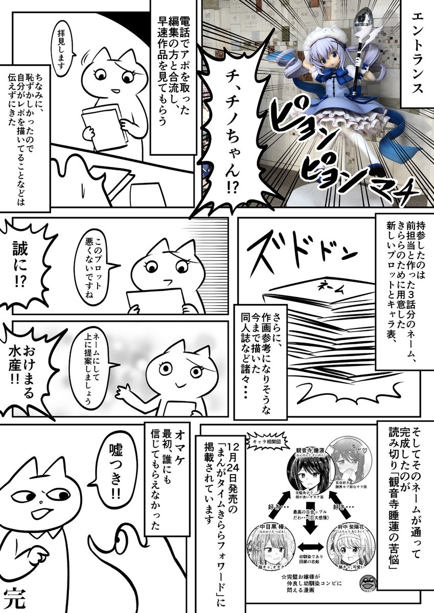 オタクが漫画タイムきららデビューに至った経緯レポ漫画 