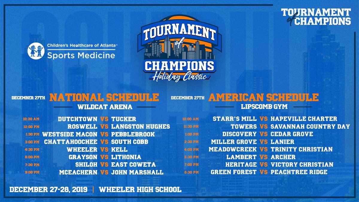 DrKrisWatkins's tweet photo. Tournament of Champions Holiday Classic

𝐖𝐡𝐞𝐧:December 27th &amp; 28th

𝐋𝐨𝐜𝐚𝐭𝐢𝐨𝐧:Wheeler HS (GA)

𝐌𝐮𝐬𝐭 𝐅𝐨𝐥𝐥𝐨𝐰𝐬:#TOCClassic @ClassicToc 

The @WheelerHoops vs @kell_hoops is a MUST See game on Friday!  

I will be front and center for @SHReport 🎥📸 https://t.co/5txseqYRyZ