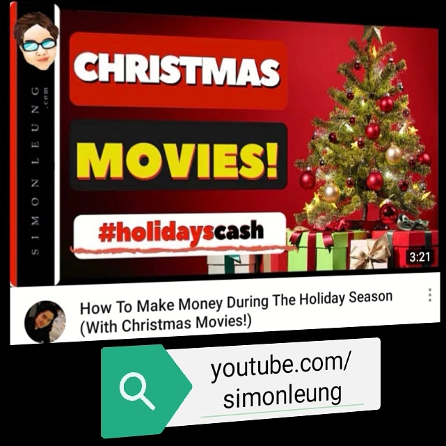 simonleung's tweet photo. How to make money during the holiday season with Christmas movies: https://t.co/dlZxYIueYB #merrychristmas #merryxmas #christmas #xmas #youtube #youtuber #yourtubers #makemoney #makemoneyonline #makemoneyfromhome #MakeMoneyDecember https://t.co/001JAfKWJF