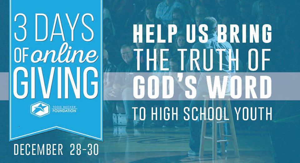 TBFNarrowRoad's tweet photo. We want to invite you to join us on December 28th-30th for our special year-end "3 Days of Online Giving." During these 3 days, we're praying for 25 monthly donors to faithfully give $25 a month! Can you help?

Give here: https://t.co/9n8tEMMz90 https://t.co/NEKlt0cHDu
