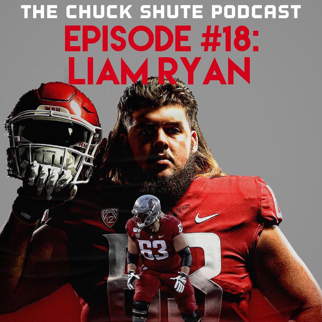 ChuckShute's tweet photo. WSU starting left tackle @liamryan63 has a quick call in interview ahead of their bowl game here in Arizona. We talk about his mullet, choosing football over basketball, Mike Leach’s jackolope hunting and more!
#wsucougars #wsufootball #LiamRyan #MikeLeach #CheezItBowl #GoCougs https://t.co/HZx6qkzIwz