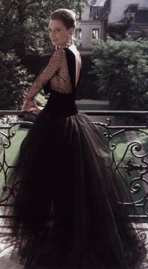 Black tulle gowns 