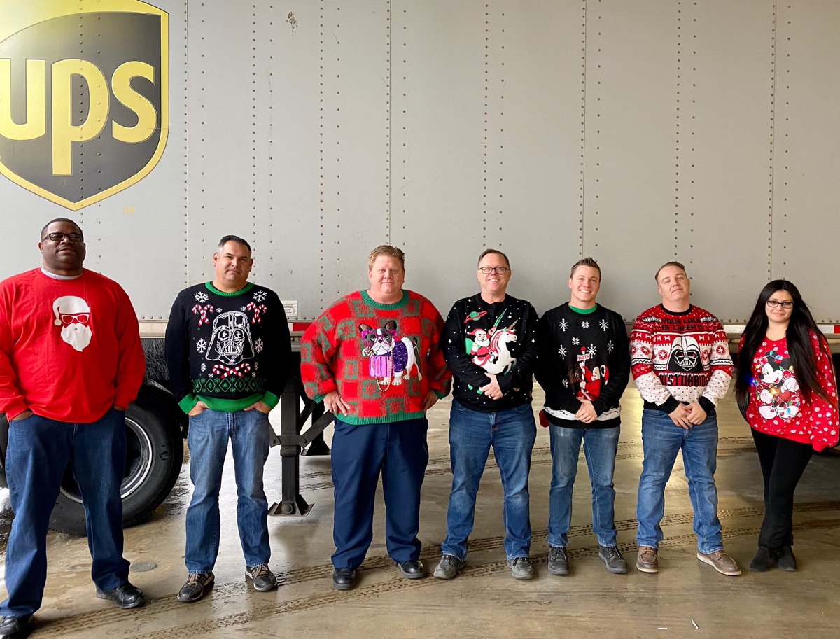 PalmUps's tweet photo. @PalmUps Management team showing off our Holiday spirit with #UglySweaters day!  @jrindafernshaw #holidayseason #FunWithCoworkers https://t.co/boUQTDyTK8