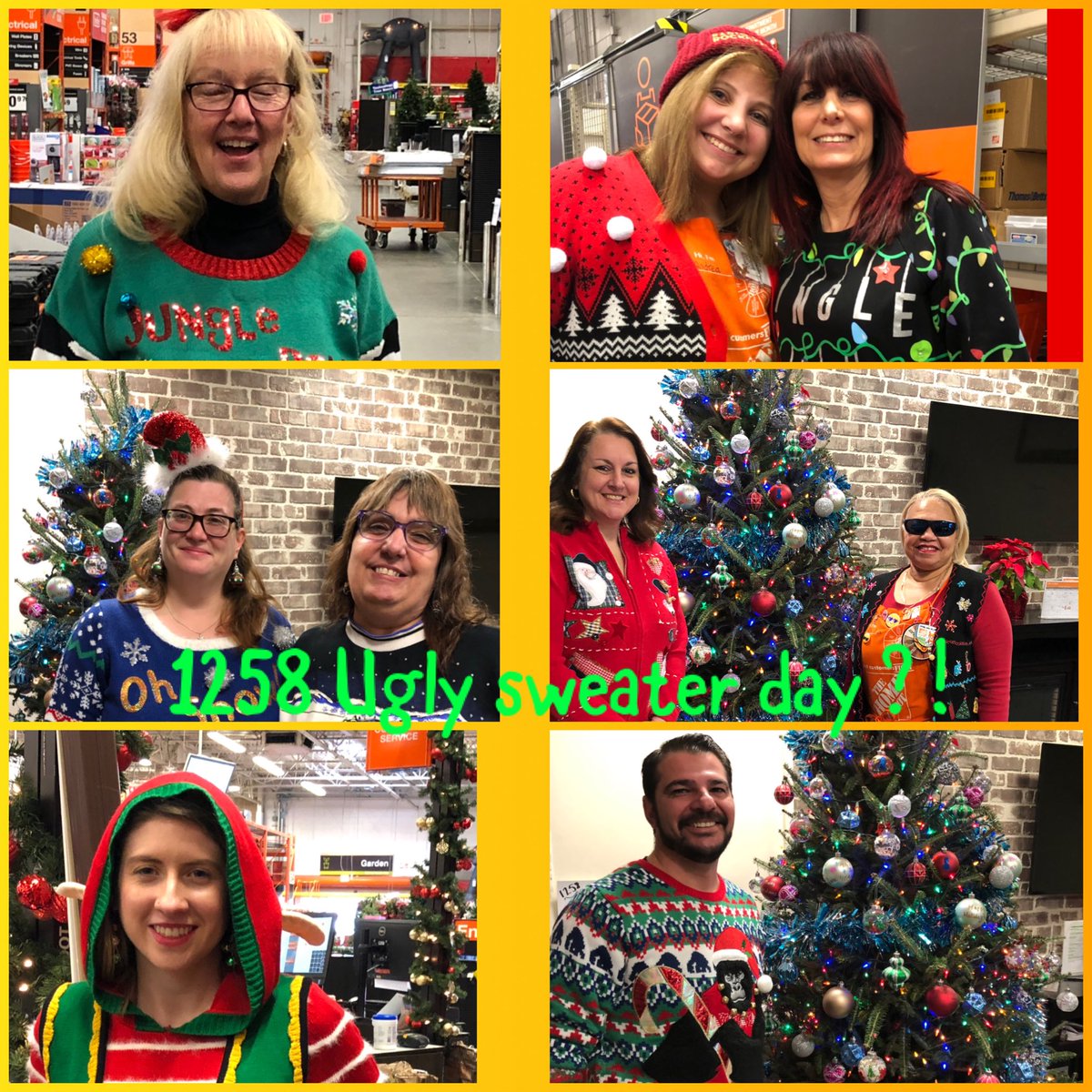 Having fun with Ugly Sweater Day @ 1258 ! ⁦<a href="/BelmontePaul/">Paul</a>⁩ ⁦<a href="/1258ASDS/">Michele Farina@1258ASDS</a>⁩