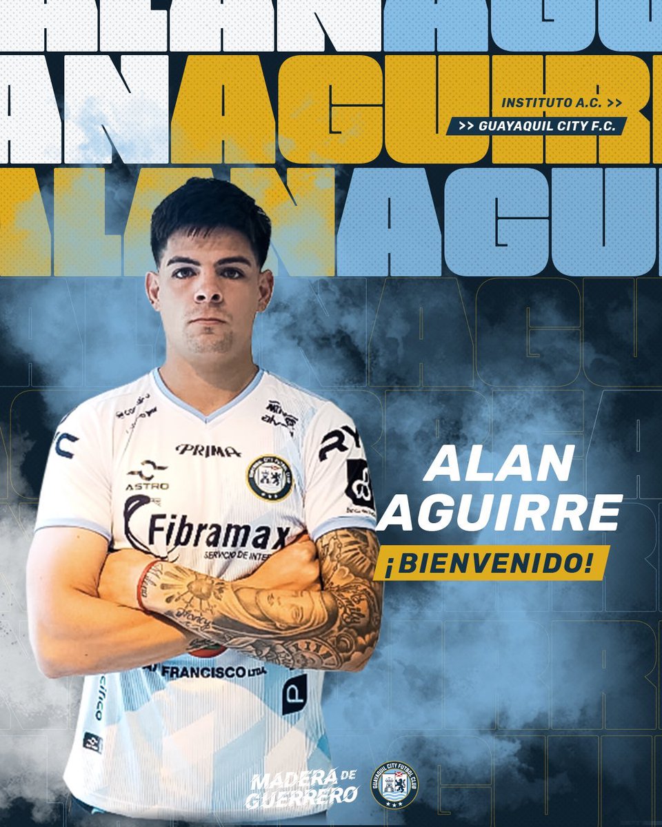 VinicioPalacioV's tweet photo. Alan Aguirre 🇦🇷, es nuevo jugador de @GuayaquilCityFC para la temporada 2020.
👉🏻 Último Club: #InstitutoAC
👉🏻 Edad: 26 años
👉🏻 Posición: Defensa
#PrimeraA_Ec
#LigaProEC https://t.co/iu6b03fvtl