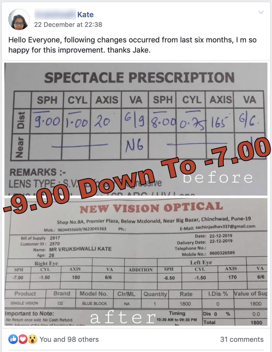 endmyopia's tweet photo. Is Myopia Reversible? 🤔 naaaaaaaaaah, probably not 🤭 👍 #keepbuyingglasses #questionnothing https://t.co/EpxzmPY6Rp