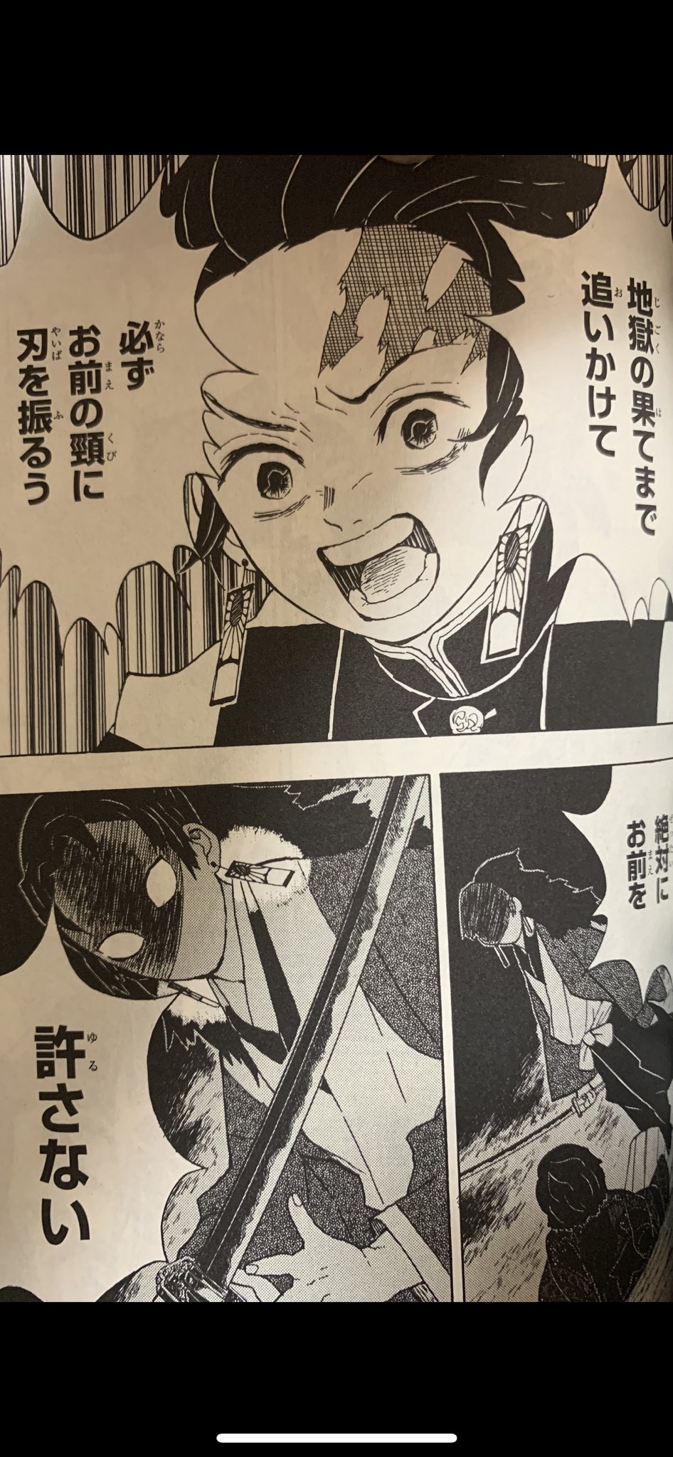 鬼滅の刃 名シーン On Twitter 炭治郎 鬼舞辻無惨 俺はお前を逃がさない どこへ行こうと地獄の果てまで追いかけて必ずお前の頸に刃を振るう 絶対にお前を許さない Https T Co Cdvikug9nu Twitter