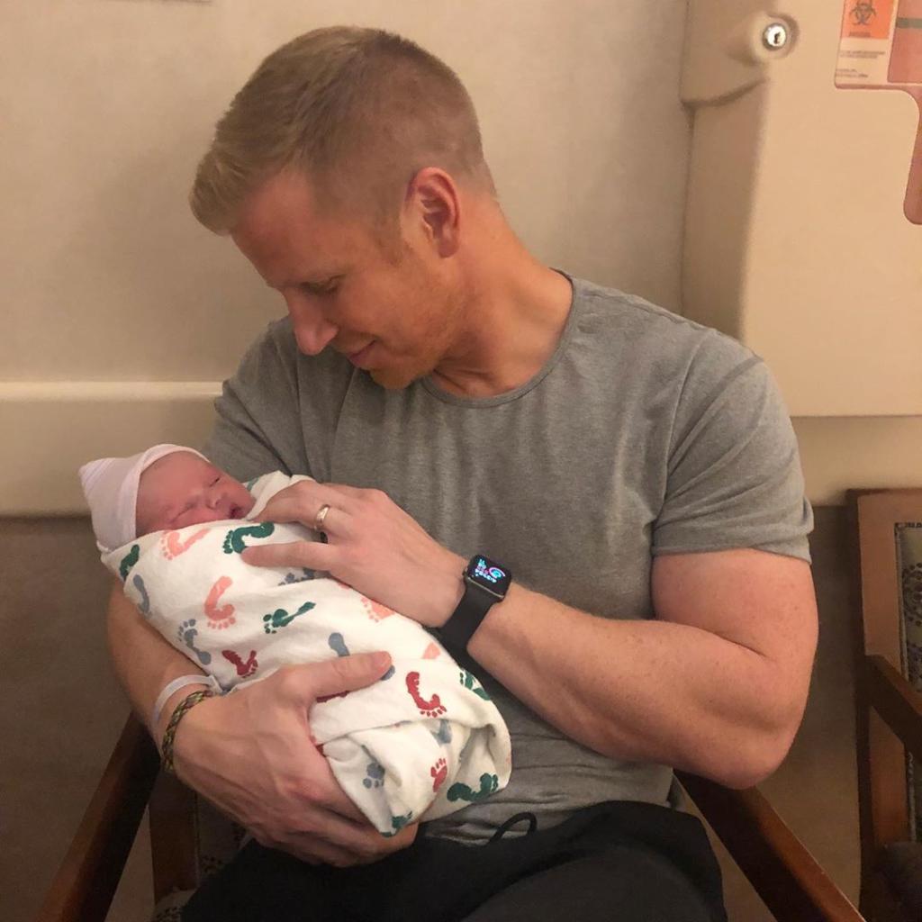 BachelorABC's tweet photo. Congratulations to @SeanLowe09 and @clmgiudici! Welcome baby Mia to the world! 😍💕
📷: @SeanLowe09  and @clmgiudici https://t.co/tWimcrmPA6