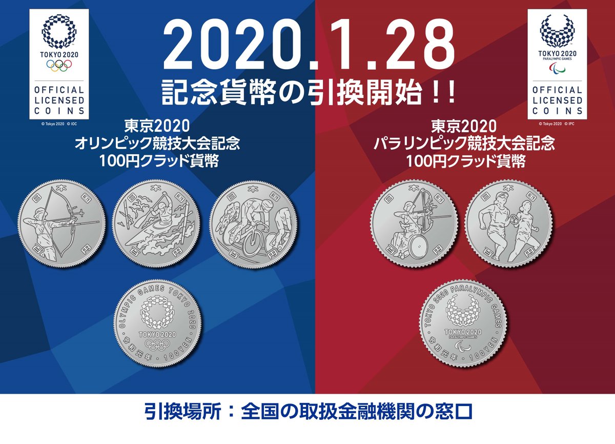 財務省 On Twitter 記念貨幣 2020年東京オリンピック