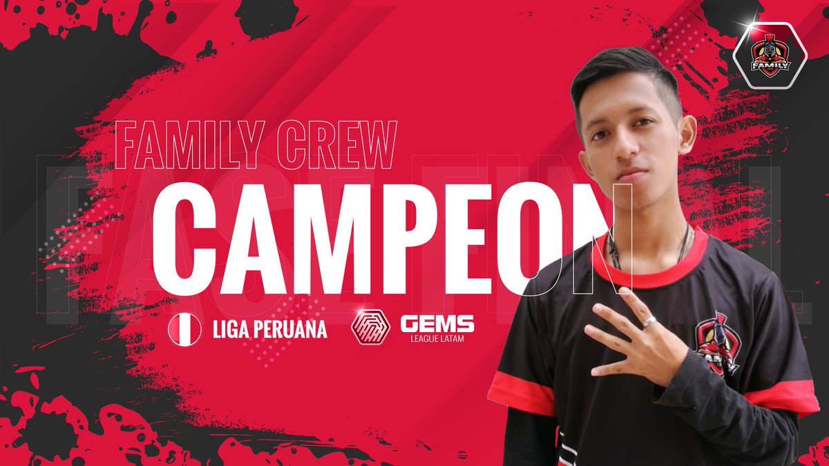 #GLP | Liga Peruana 🇵🇪

¡Tenemos CAMPEÓN 🏆!

Felicitaciones @FamilyCrewGG
CAMPEÓN NACIONAL #GLP

Además de gloria se llevan el pase a #LaLibertadores y el 10% del pozo recaudado en <a href="/matcherino_/">Matcherino</a> 🔥

¡Reviví el momento!
📺 <a href="/reyjoseant/">reyjoseant</a>
▶️ youtu.be/_etXSkCNpzY

#LigasNacionales