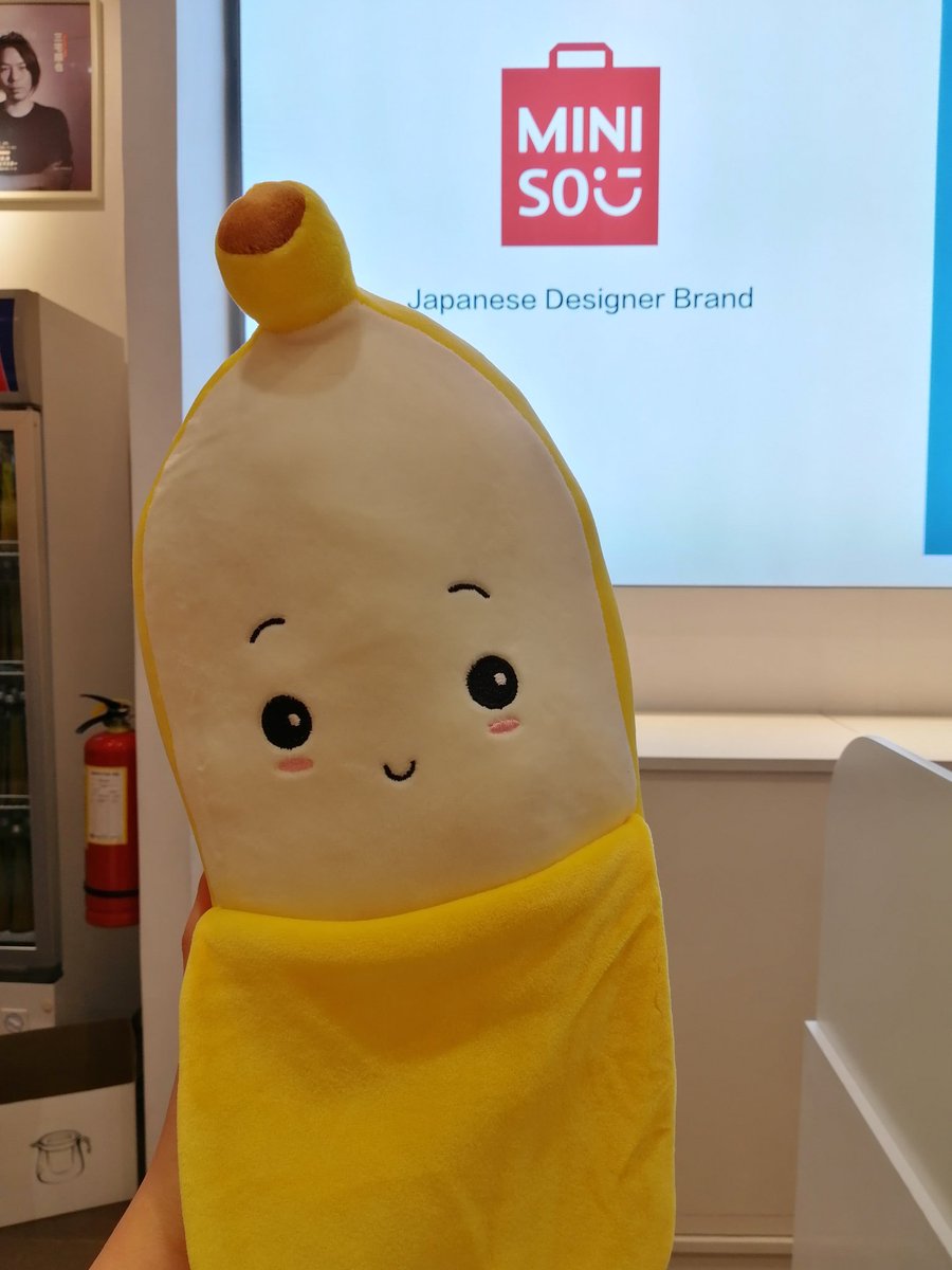 miniso banana stuffed toy