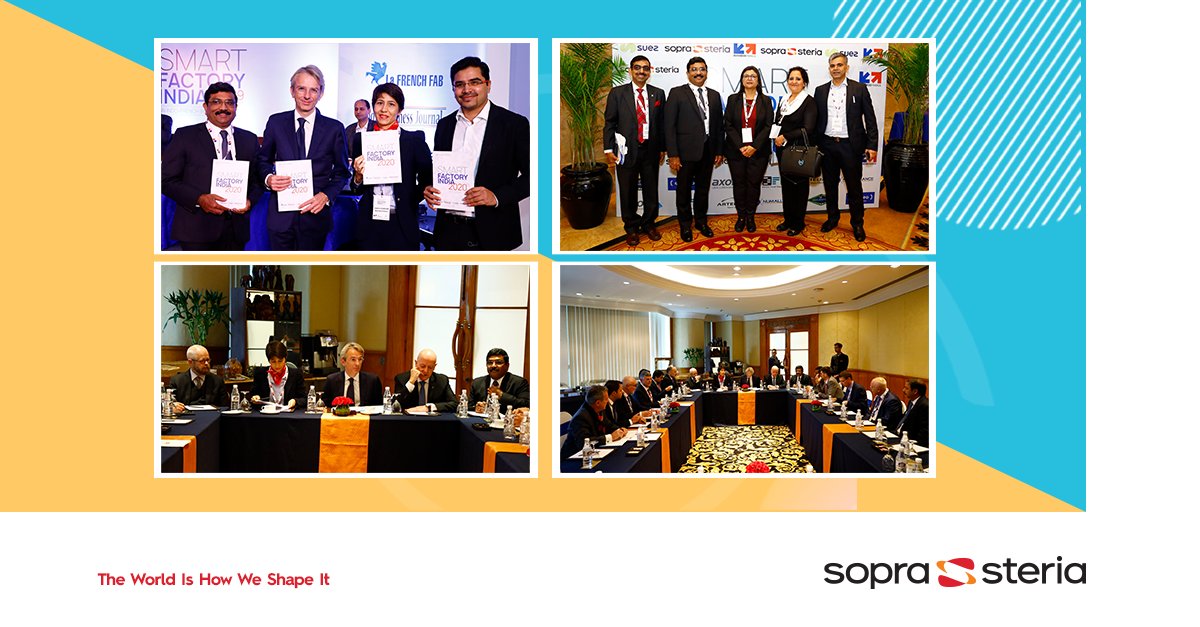 SopraSteria_IN's tweet photo. Glimpse of Sopra Steria’s participation in #SmartFactoryIndia- an Indo-French business forum held in New Delhi.
#Throwback #SmartFactoryIndia #IndoFrench #TheWorldIsHowWeShapeIt #SopraSteriaIndia #BusinessFrance https://t.co/w3oM5yZSoq