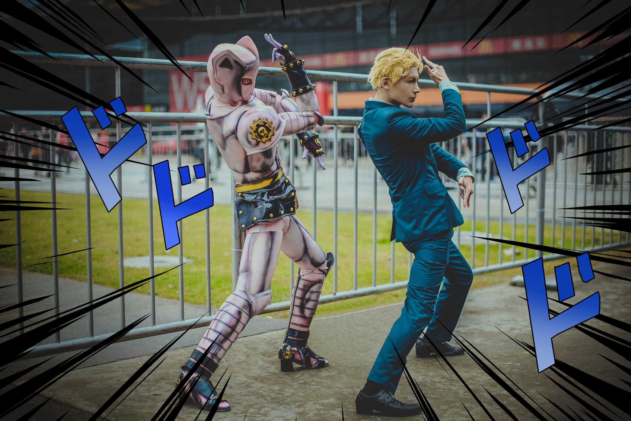 “jojo stand!!!!!
キラークイーン/killer queen @shel_cosplay 
吉良吉影：红...