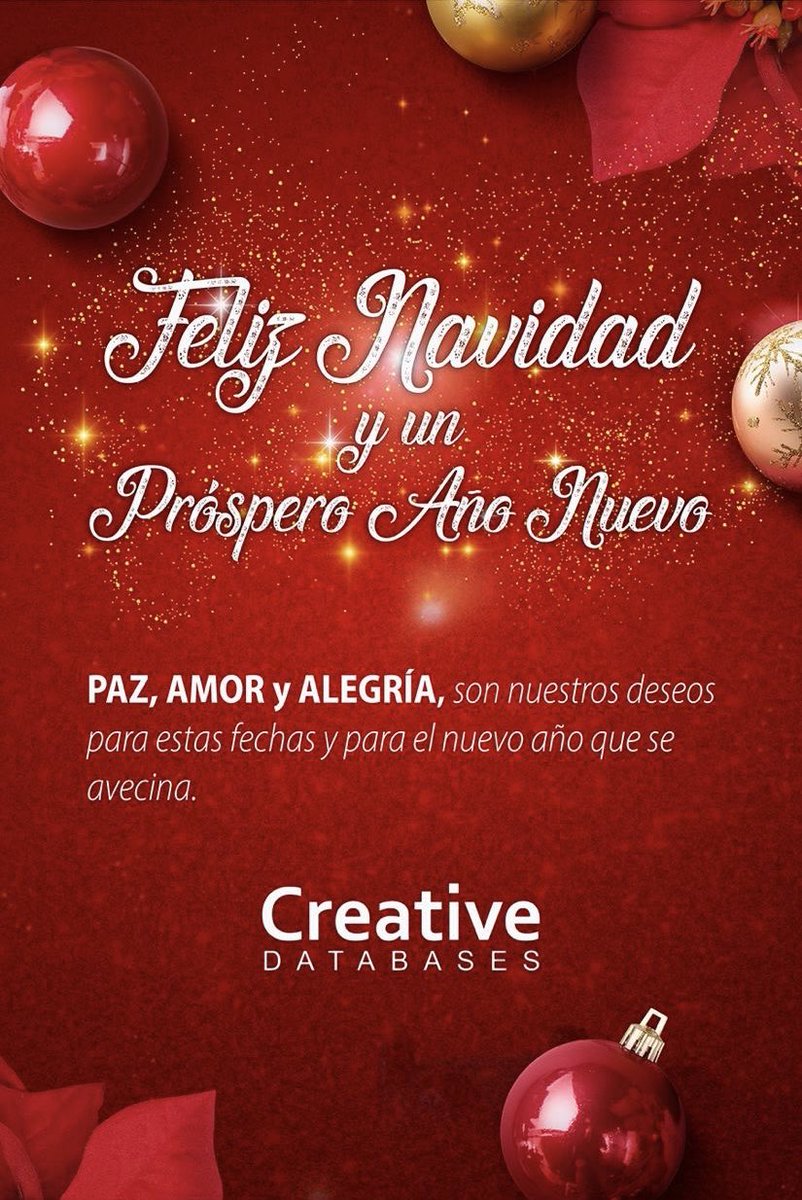 CDatabases's tweet photo. El Equipo de #CreativeDatabases Les desea una #FelizNavidad #WorkPlaceInnovationPlatform #Claris #FileMaker #Navidad #Xmas #Christmas https://t.co/7CMGCgOgCB