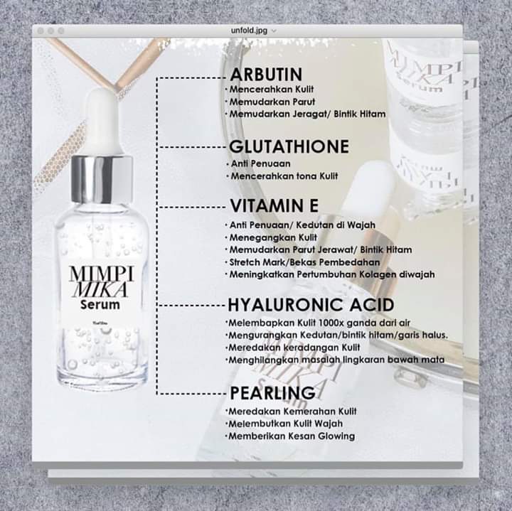 CikkHannaaa's tweet photo. 5 BAHAN UTAMA MIMPIMIKA SERUM.
-
Ramai yang tertanya-tanya apa ada dalam Mimpimika serum .
-
Dann ini adalah bahan-bahannya.
-
Tunggu apa lagi? Cuba sekarang
@mimpimikaHQ @Kiniviral1 @kiniviral @skincare @CikkHannaaa @CikkHannaaa https://t.co/QwejKVwKeI