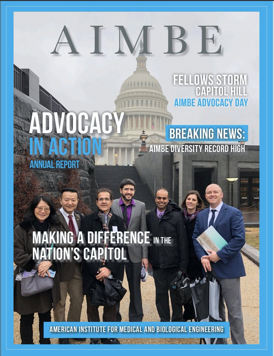 Fellows, never before has your membership in AIMBE been more important. With your support and engagement, we have accomplished great things over the past year, which is highlighted in our Annual Report. Our Annual Report is NOW LIVE, check it out --&gt; aimbe.org/annual-report-…