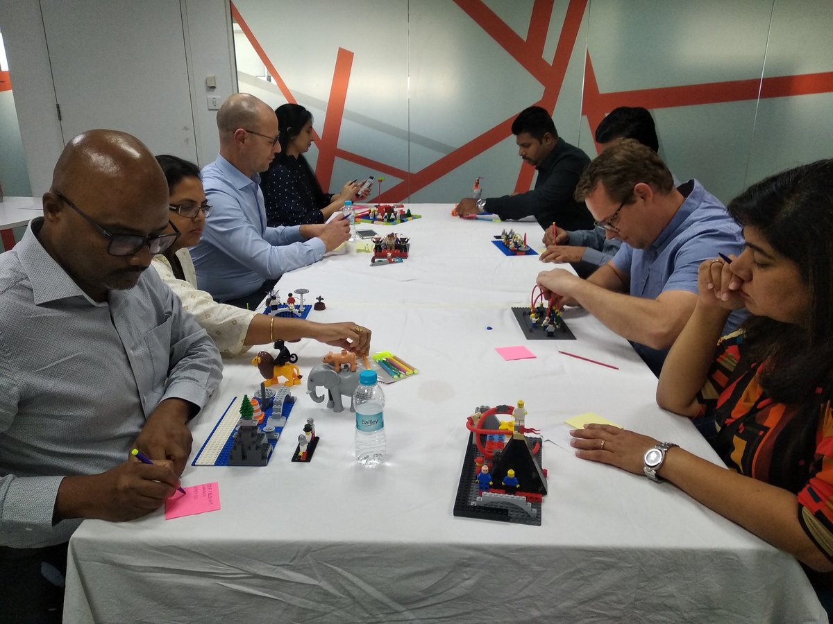 Happy to successfully conduct an intense workshop on #Leadership #Strategic #Collaboration with senior cross functional leadership team with my LEGO.'Never thought anyone can express so much in the Workshop' inputs from participant.

#legoseriousplay #leadership #lsp #thinkin3D