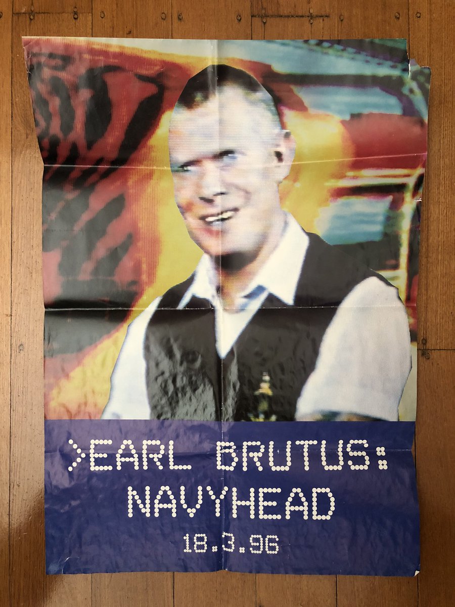 FraserAhrt's tweet photo. No idea how I got it or where... but it’s going into a frame #earlbrutus #navyhead #poster #holyrelic https://t.co/aB4saxoZwc