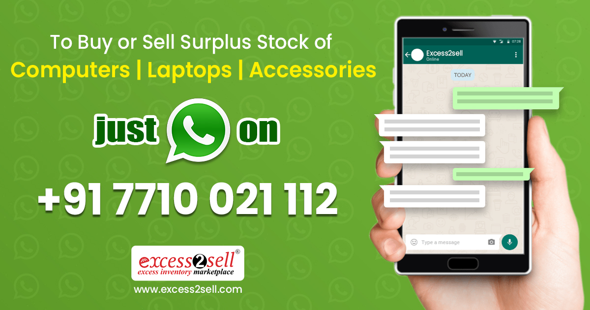 excess2sell's tweet photo. To #Buy or #Sell #SurplusStock of Computers | Laptops | Accessories just WhatsApp on +𝟗𝟏 𝟕𝟕𝟏𝟎𝟎𝟐𝟏𝟏𝟏𝟐
https://t.co/q773QrkUMa
#LiquidateExcessInventory #WhatsAppNow #PartnerWithUs #मिलकर_हम_साथ_चले #PingNow #WholesaleComputer #WholesaleLaptops #SurplusLaptops https://t.co/IniJ9qdpxT