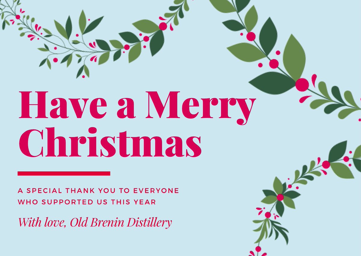 OldBrenin's tweet photo. Merry Christmas Eve all 🎄 Thank you so much to all of our supporters, friends, customers, colleagues and fellow drink enthusiasts! ❄️ Thank you one and all, we are excited for the New Year 2020! We hope you all have a wonderful Christmas &amp; New Year 🥂 From Old Brenin Distillery! https://t.co/PSrV4NF2aC