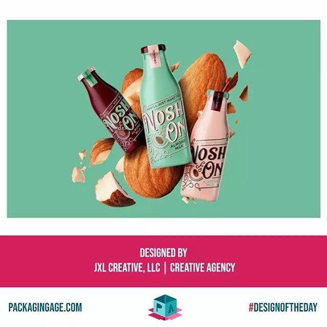 PackagingAge's tweet image. Graphically speaking, Nosh On invokes a feeling of nostalgia with vintage 
typography and swirling accents, perfectly snuggled within a 
slanted lockup.

Designed by: @jjjxlll | #creativeagency ☝️ Check Link in the bio☝️ #PackagingAge #PackagingAgeNewYork #DesignOfTheDay
For…