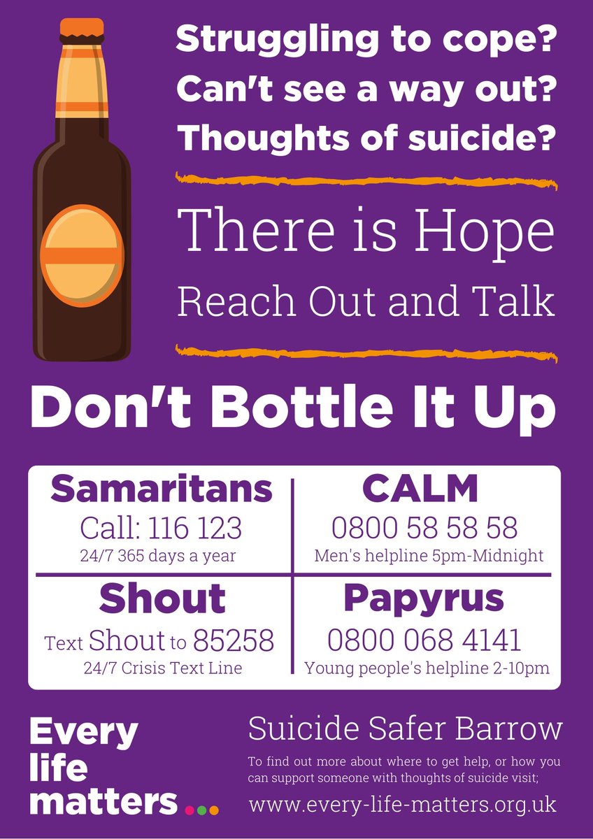 barrowpolice's tweet image. Christmas is a great time, but it can also have a impact on your mental health. Don't bottle it up, talk. There is nothing wrong with just talking through your thoughts and feelings @Every_Life_Cumb. Suicide is not the  answer.