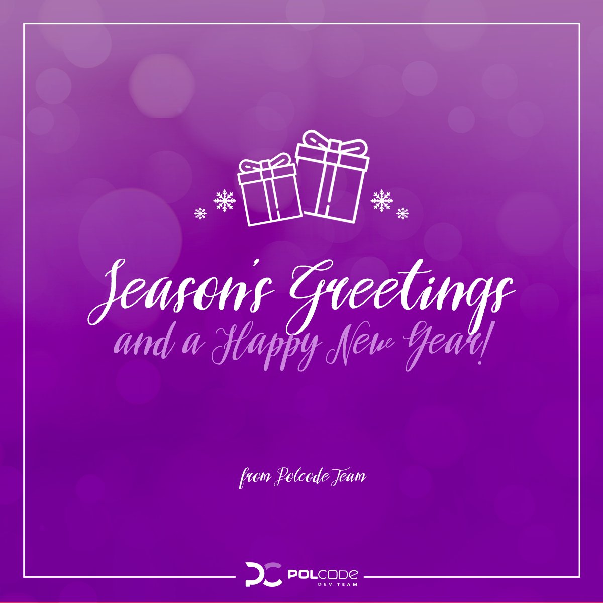 polcode's tweet image. 🎄Happy Holidays from everyone at #Polcode! 🎁
We wish you the warmest of holiday seasons, filled with joy and people that mean the most. We&apos;re so thankful to have you in our professional lives and wish you continued growth, fulfillment and success in 2020!